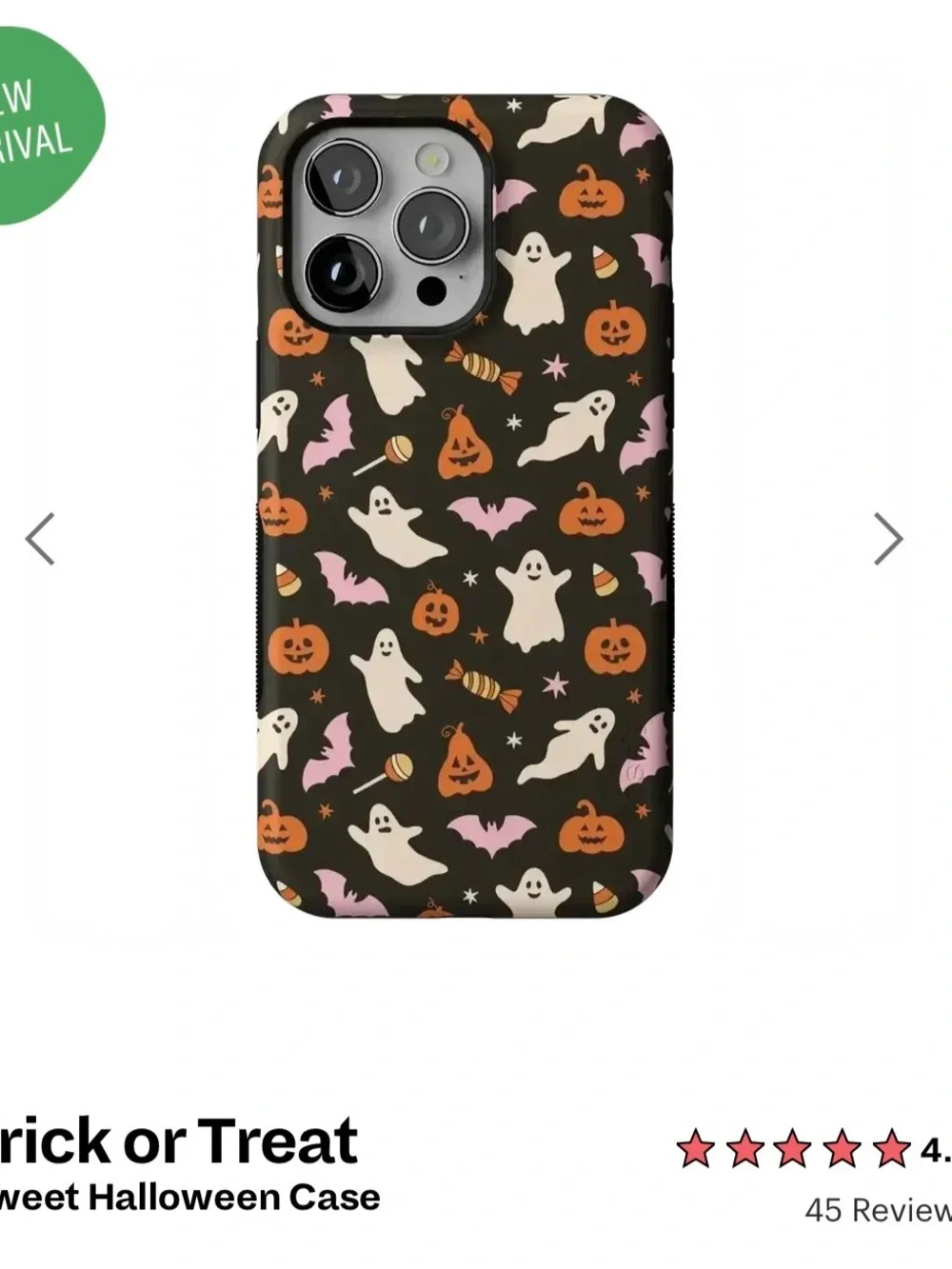 LIKE NEW Casely “Trick or Treat” iPhone 14 Pro case with MagSafe no flaws